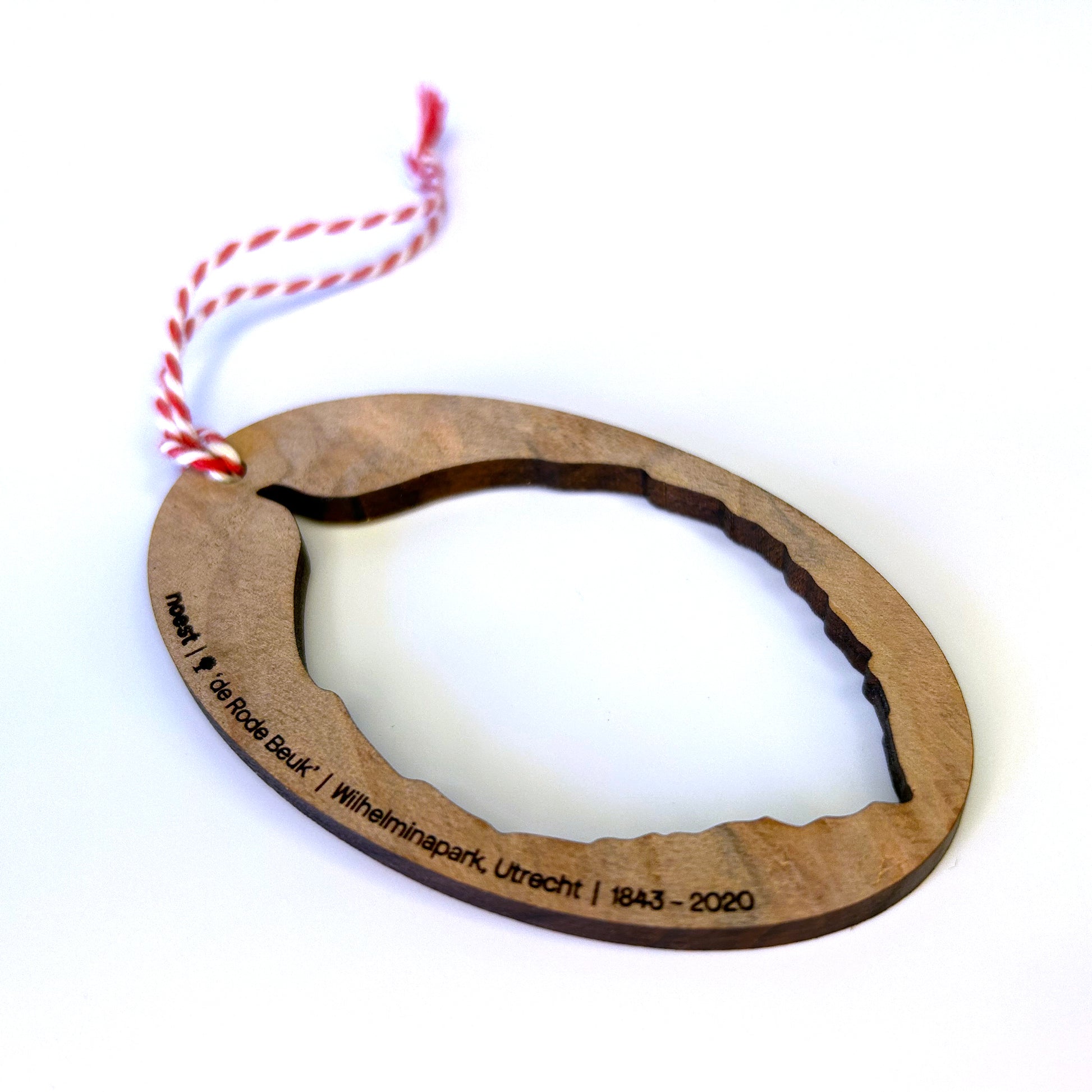 Houten ornamentenset Rode Beuk Wilhelminapark (Utrecht), decoratieve duurzame objecten.