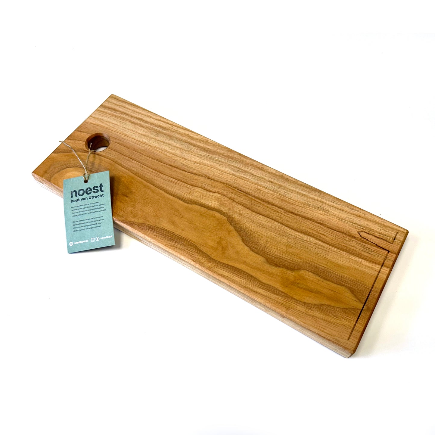 Serveerplank “De Dom” 40cm, handgemaakt Utrechts eikenhout, duurzaam en stijlvol