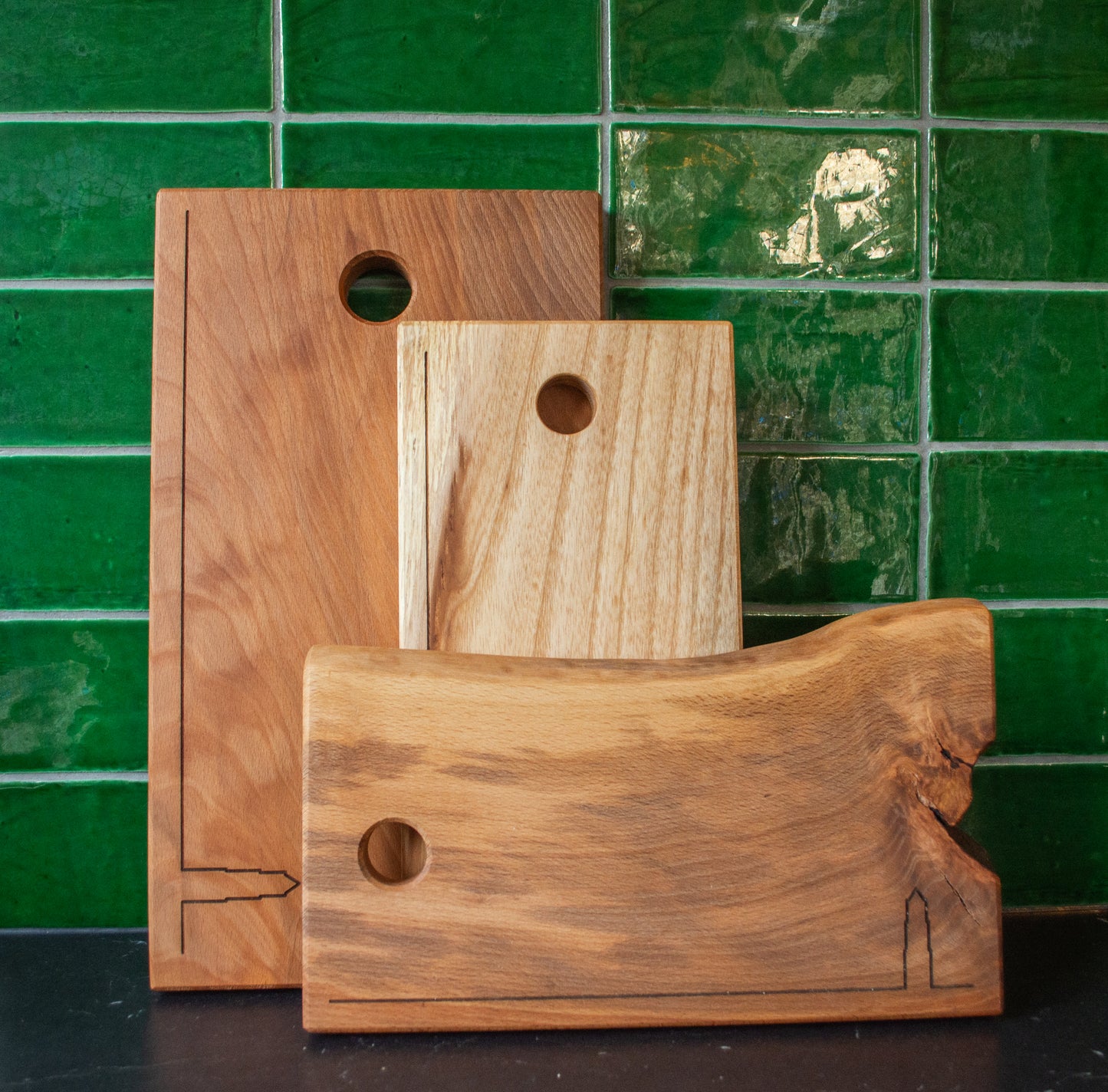 Borrelplanken “De Dom” van Utrechts stadshout, handgemaakt duurzaam hout.